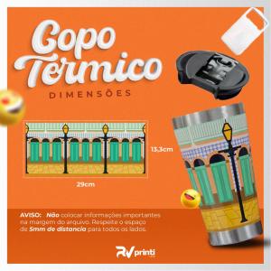Copo Térmico 473ml UV 360° Personalizado – RV Printi Metal 360 Digital UV Térmico 
