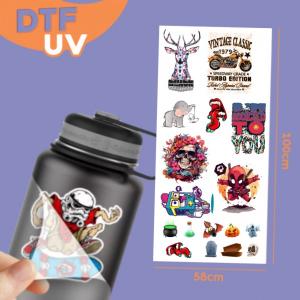 Impressão DTF UV 58CM X 100CM - Pronto para Aplicação DTF UV 58CM X 100CM Colorido   Preços e condições deste produto são válidos apenas para compras no site e não se aplicam a loja física.